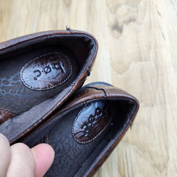 💛BOC Brown "Peggy" Embossed Clog Shoes Size 8.5 - Picture 8 of 11